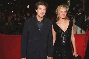 Guillaume Canet et Diane Kruger à la première du film "La Plage" à Paris en 2000. 