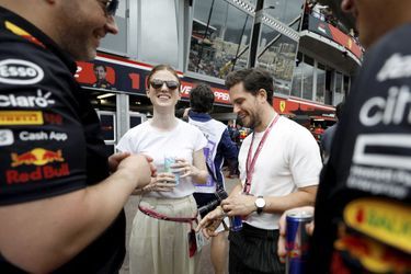 Kit Harington et sa femme Rose Leslie lors du Grand Prix F1 de Monaco, les 28 et 29 mai 2022.