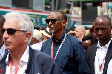 Paul Kagame, le président du Rwanda, lors du Grand Prix F1 de Monaco, les 28 et 29 mai 2022.
