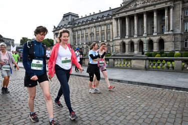 La reine des Belges Mathilde lors des "20 km de Bruxelles", le 29 mai 2022