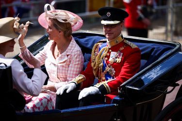 La comtesse Sophie de Wessex et le prince Edward à la cérémonie &quot;Trooping the Colour&quot; à Londres, le 2 juin 2022