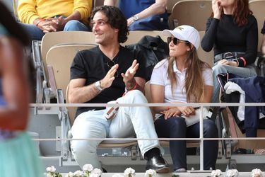 Martial Paoli et Joyce Jonathan le 2 juin 2022 à Roland-Garros.