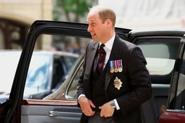 Le prince William à son arrivée à la réception donnée au Guildhall à Londres, le 3 juin 2022