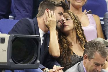Shakira et Gerard Piqué assistent aux quarts de finale de l'US Open le mercredi 4 septembre 2019 à New York.