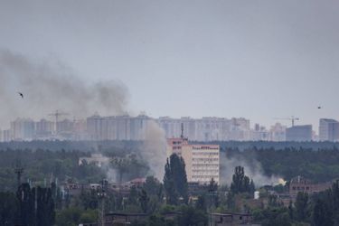 Des frappes russes se sont abattues sur Kiev, le 5 juin 2022.