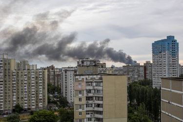 Des frappes russes se sont abattues sur Kiev, le 5 juin 2022.
