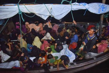 Des réfugiés Rohingyas arrivant à Aceh, en Indonésie, en décembre 2021 (image d'illustration).