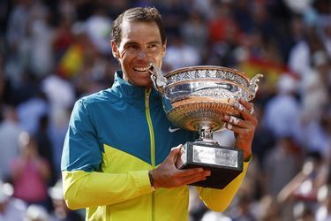 Rafael Nadal, le 5 juin 2022 pour son 22e titre du Grand chelem, sa 14e victoire à Roland-Garros.