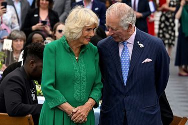 Le prince Charles et Camilla lors du lunch du jubilé.
