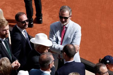 Le roi Felipe VI d'Espagne à la finale de Roland-Garros à Paris, le 5 juin 2022