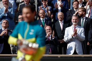 Le roi Felipe VI d&#039;Espagne à la finale de Roland-Garros à Paris, le 5 juin 2022