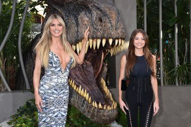 Heidi Klum et sa fille Leni à l&#039;avant-première de «Jurassic World Dominion», à Hollywood, en Californie, le 6 juin 2022.