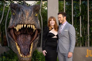 Bryce Dallas Howard et Chris Pratt à l&#039;avant-première de «Jurassic World Dominion», à Hollywood, en Californie, le 6 juin 2022.