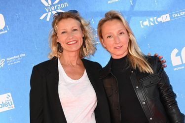 Alexandra Lamy et sa soeur Audrey lors de la première édition du Festival du Film de demain, à Vierzon, le 3 juin 2022.