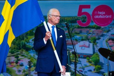 Le roi Carl XVI Gustaf de Suède à Olofström, le 6 juin 2022, jour de la Fête nationale