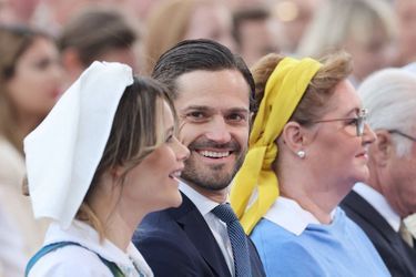 La princesse Sofia et le prince Carl Philip de Suède au musée de plein air de Skansen, le 6 juin 2022, jour de la Fête nationale