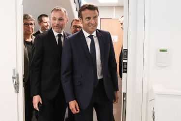 En déplacement à Clichy-sous-Bois mercredi, Emmanuel Macron s’est rendu sur le campus de L&#039;Institut des Vocations pour L’Emploi.
