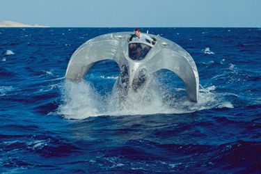 Un biomimétisme qui évoque la baleine : l’«Aquascope », construit en 1981.