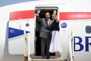 La comtesse Sophie de Wessex et le prince Edward quittent Gibraltar, le 9 juin 2022