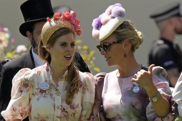 La princesse Beatrice d'York et sa cousine Zara Phillips au Royal Ascot, le 14 juin 2022
