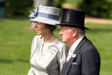 La princesse Anne avec Andrew Parker Bowles, le premier mari de Camilla, au Royal Ascot, le 15 juin 2022