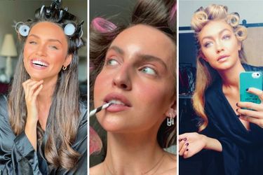 Diane Leyre, Miss France 2022, Gigi Hadid et Carla Ginola choisssent les gros rouleaux pour une coiffure XXL. 