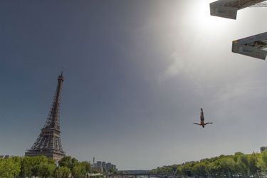 La seconde étape des Red Bull Cliff Diving World Series a eu lieu samedi à Paris.