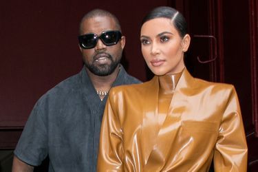 Kanye West et Kim Kardashian en mars 2020.