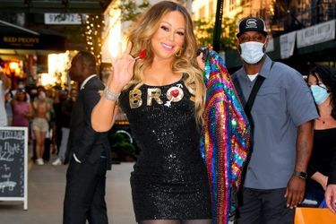 Mariah Carey se rend à la projection du film &quot;Bros&quot; à New York, le 20 juin 2022.