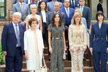 La reine Letizia d'Espagne à Madrid, le 17 juin 2022