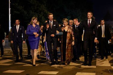 La grande-duchesse Maria-Teresa et le grand-duc Henri de Luxembourg à Luxembourg, le 22 juin 2022