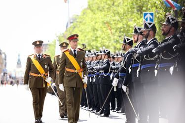 Le grand-duc héritier Guillaume et le grand-duc Henri de Luxembourg à Luxembourg, le 23 juin 2022
