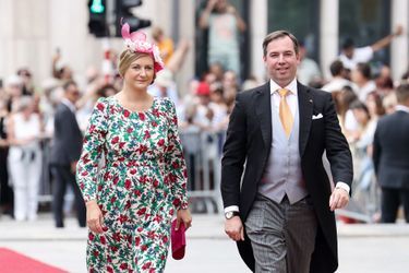 La princesse Stéphanie et le prince héritier Guillaume de Luxembourg à Luxembourg, le 23 juin 2022