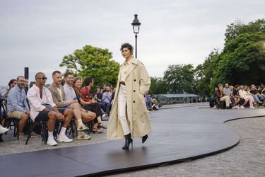 Audrey Tautou au défilé printemps-été 2023 de la marque AMI (Alexandre Mattiussi) à la Fashion Week de Paris, le 23 juin 2022. 