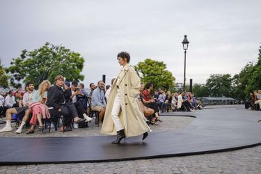 Audrey Tautou au défilé printemps-été 2023 de la marque AMI (Alexandre Mattiussi) à la Fashion Week de Paris, le 23 juin 2022. 