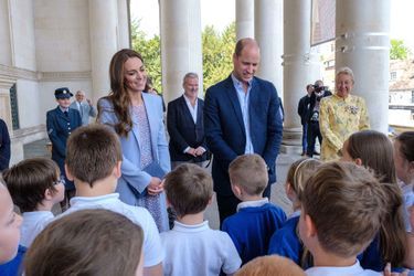 Le prince William et Kate Middleton au musée Fitzwilliam de l'Université de Cambridge, le 23 juin 2022.