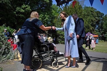 Le prince William et Kate Middleton en visite aux East Anglia's Children's Hospices de Milton, dans le Cambridgeshire, le 23 juin 2022.