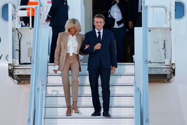 Les Macron arrivent à Munich.