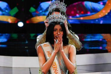Lors du sacre de Fuschia Anne Ravena au concours Miss International Queen 2022, à Pattaya (Thaïlande), samedi 25 juin 2022.
