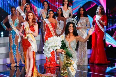 Lors du sacre de Fuschia Anne Ravena au concours Miss International Queen 2022, à Pattaya (Thaïlande), samedi 25 juin 2022.