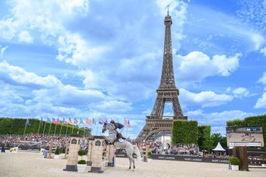 Le "Longines Paris Eiffel Jumping" au Champ de Mars à Paris, le 26 juin 2022. 