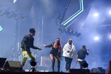 Les Black Eyed Peas sur la scène des Solidays le 25 juin 2022.