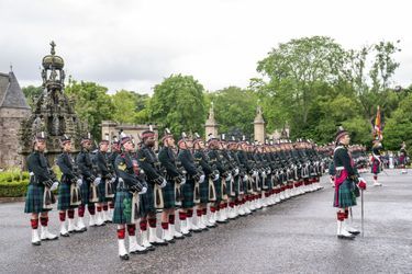 Cérémonie de remise des clés de la ville d'Edimbourg à la reine Elizabeth II, le 27 juin 2022