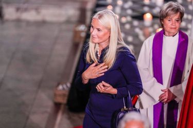 La princesse Mette-Marit de Norvège dans la cathédrale d'Oslo, le 26 juin 2022