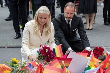 La princesse Mette-Marit et le prince Haakon de Norvège, à Oslo le 25 juin 2022