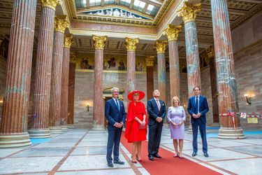 La reine Maxima et le roi Willem-Alexander des Pays-Bas à Vienne, le 27 juin 2022