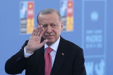 Le président turc Erdogan au sommet de l'Otan le 29 juin 2022.
