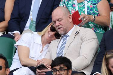 Mike Tindall et sa femme Zara Phillips à leur arrivée au stade de Wimbledon, à l'occasion de la deuxième journée du tournoi de tennis. Le 28 juin 2022