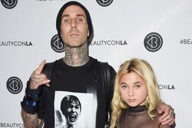 Travis Barker et sa fille Alabama au Beautycon Festival de Los Angeles, en 2018. 