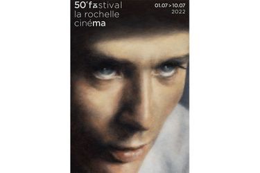 Alain Delon sur l'affiche du 50e Festival de La Rochelle.